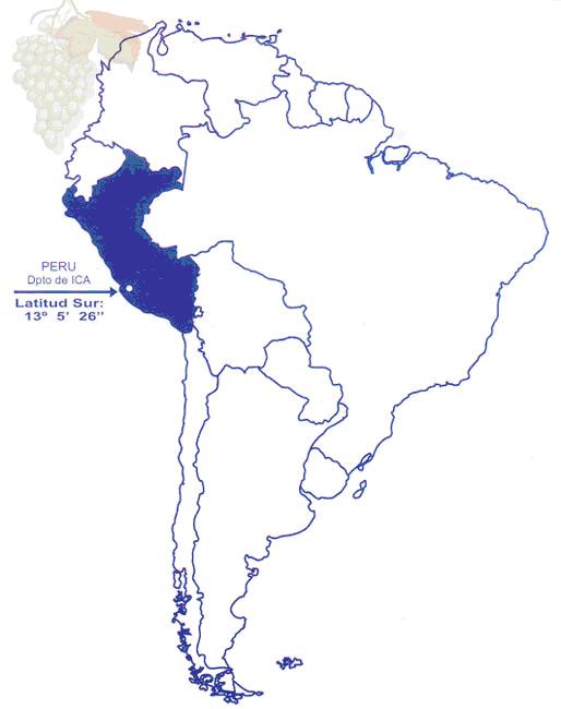 Localization of Peru in the World